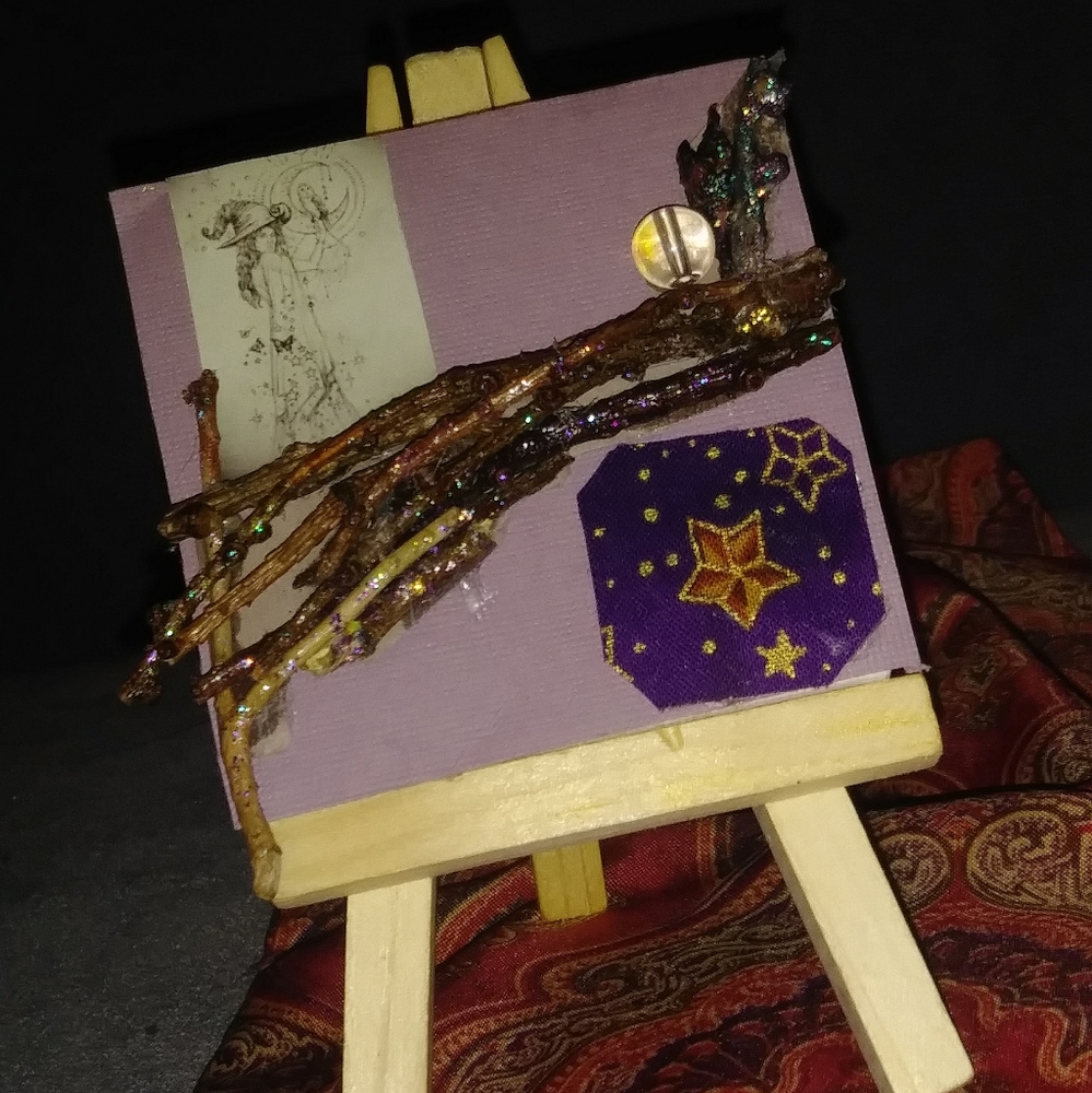 Whispering Gypsy " Wiccan witch magnet